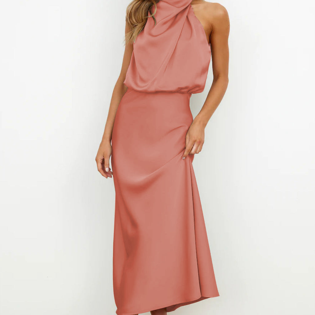Emanuela – Rochie Lungă Elegantă cu Croială Clasică