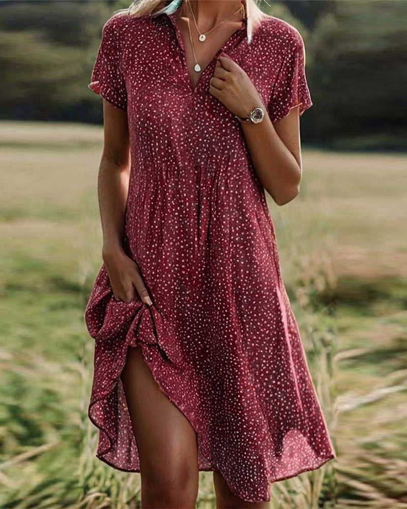 Loredana | Rochie Vaporoasă cu Buline