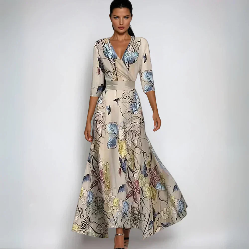 Elvira – Rochie Elegantă cu Decolteu în V
