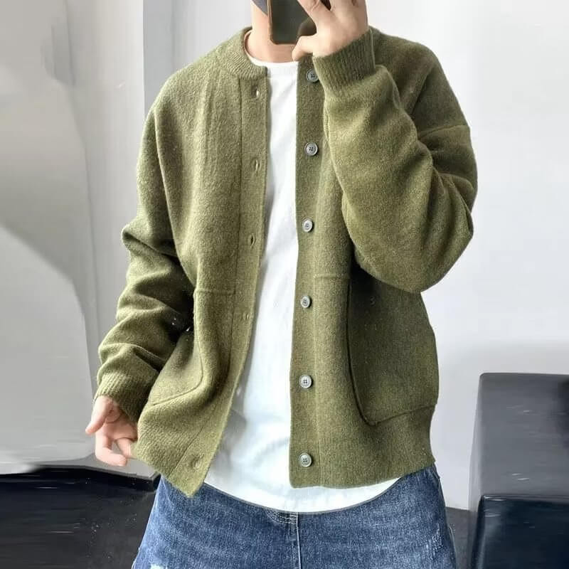 Alexandru-Cristian | Cardigan Elegant cu Buzunare Largi