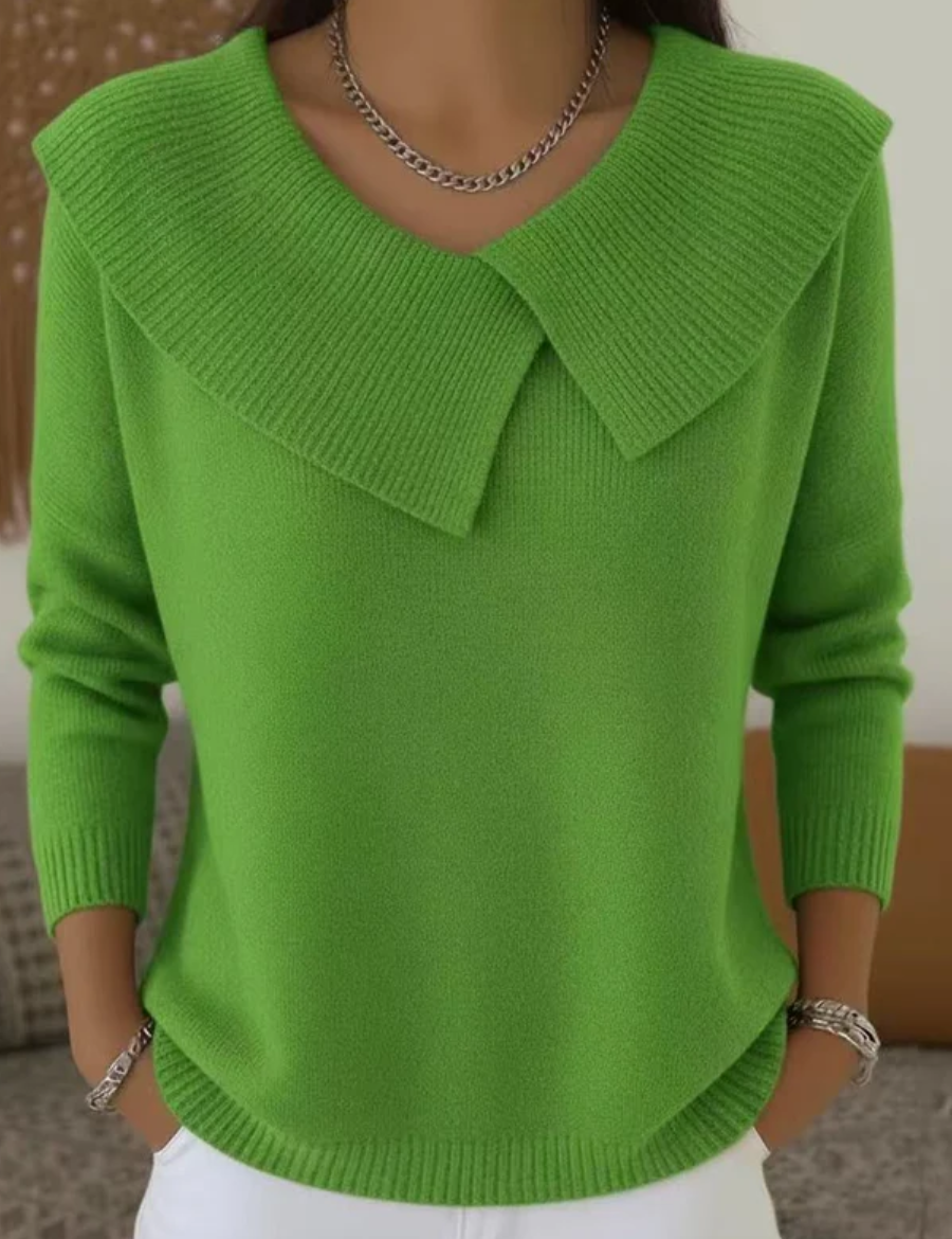 Adela | Pulover Cald cu Guler Moale