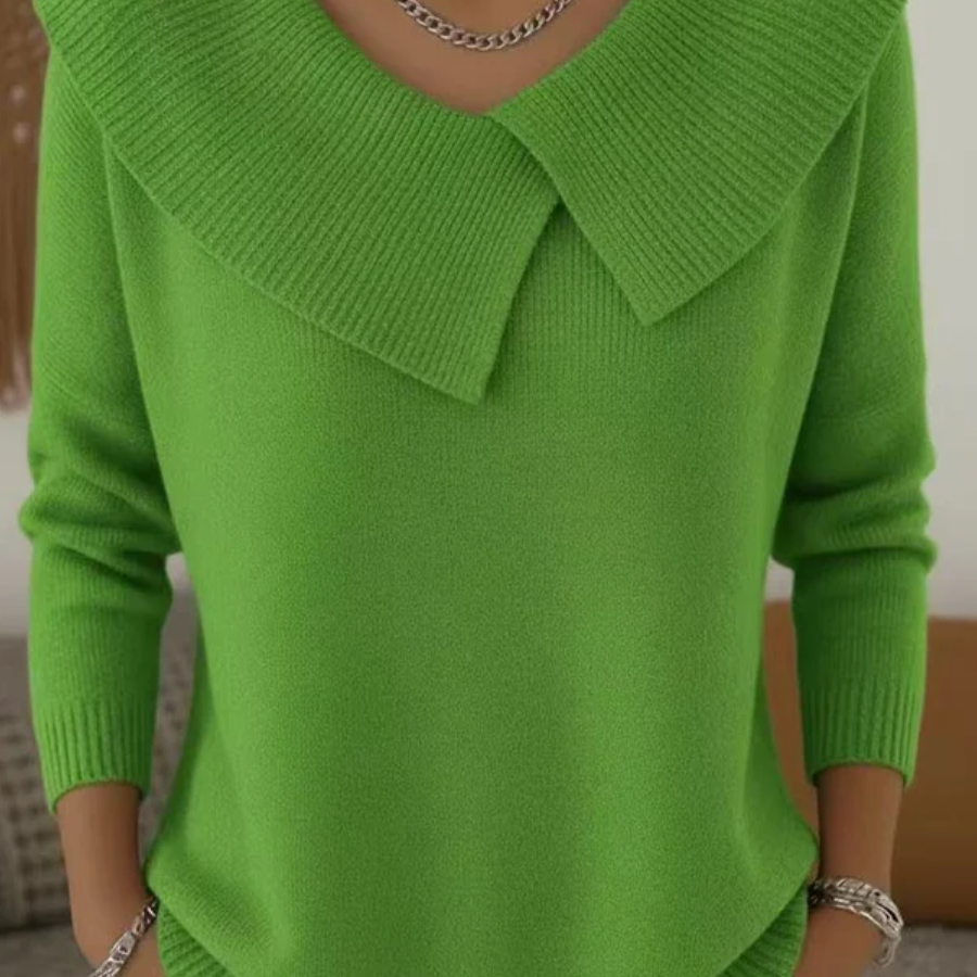 Lucia | Pulover Cald cu Guler Moale