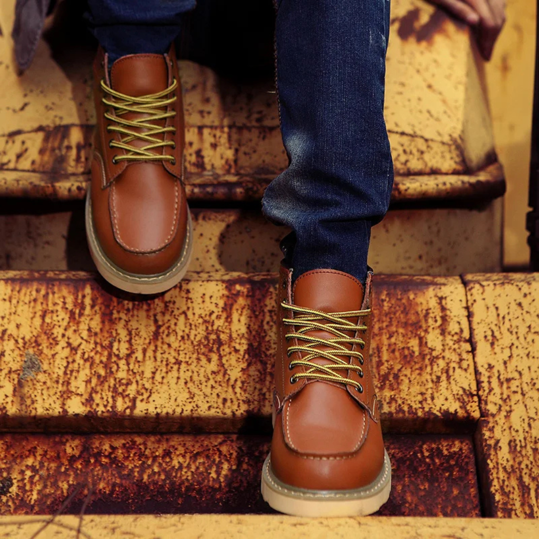 Adrian-Florin | Botine din Piele Vintage