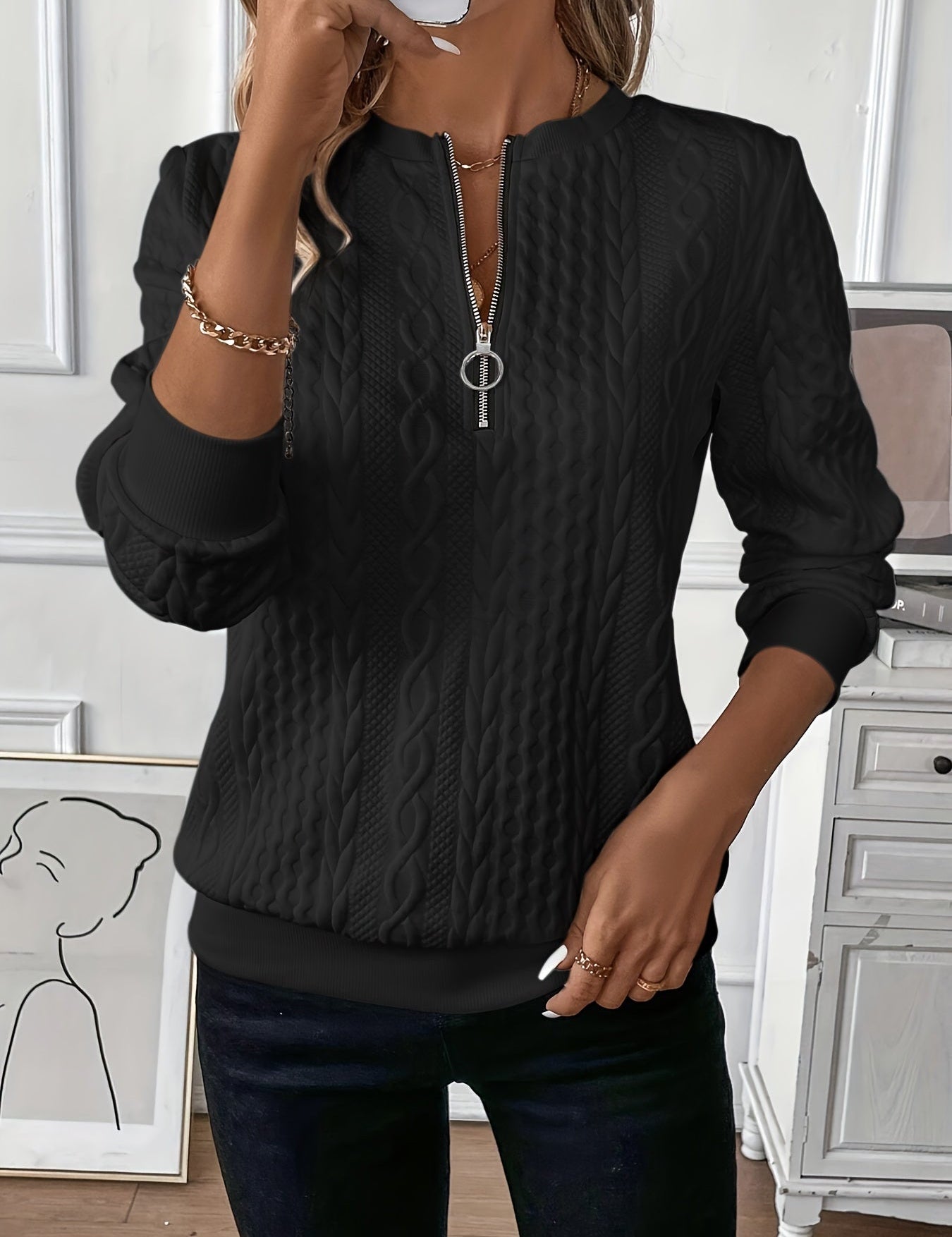 Maria-Valentina | Pulover Chic Tricotat Versatil