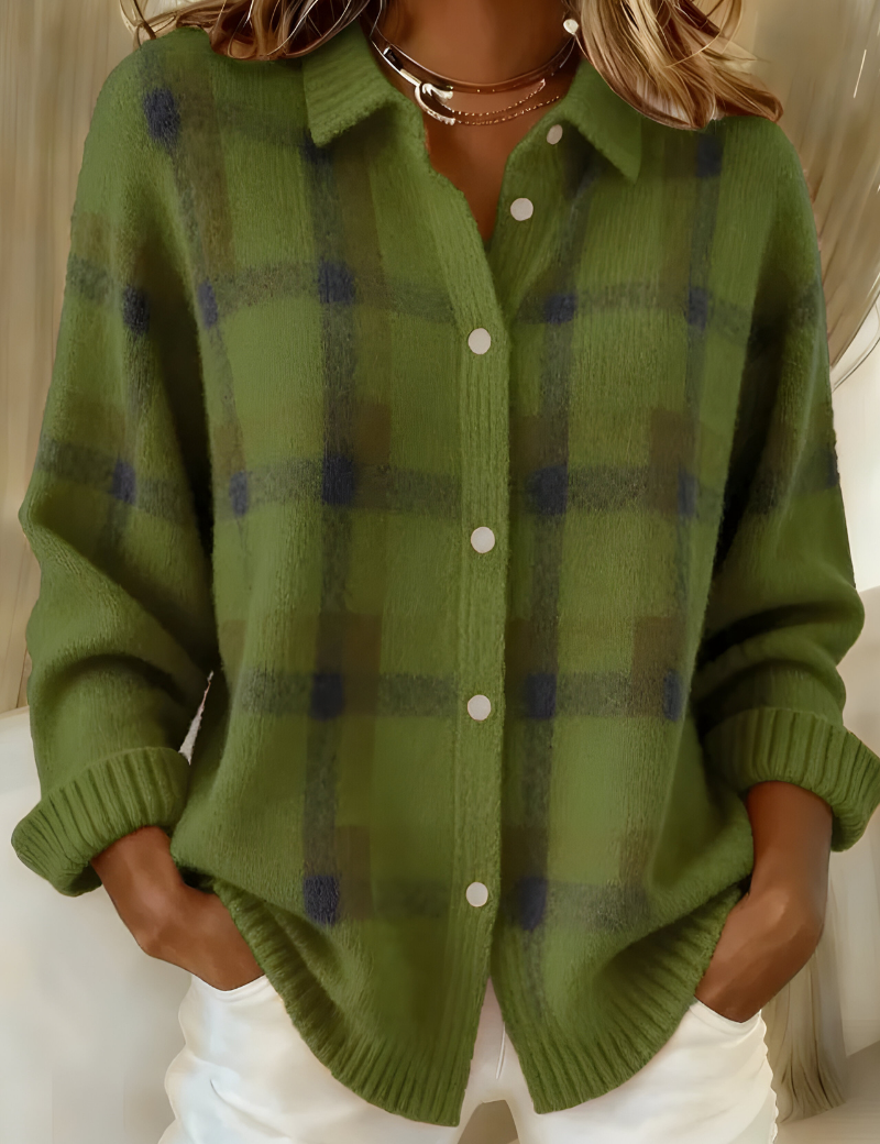Codruța | Cardigan cu Model în Carouri