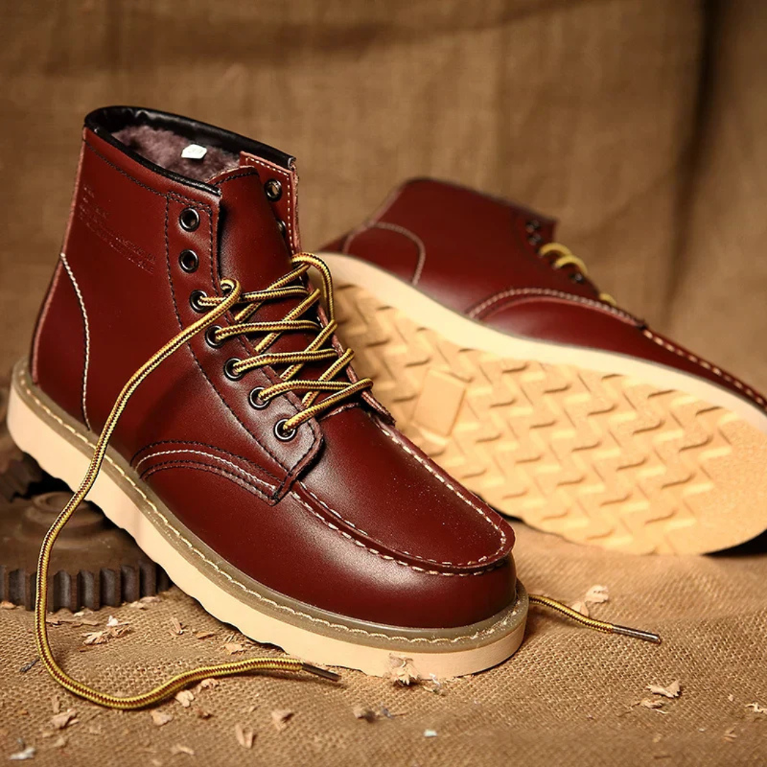 Adrian-Florin | Botine din Piele Vintage