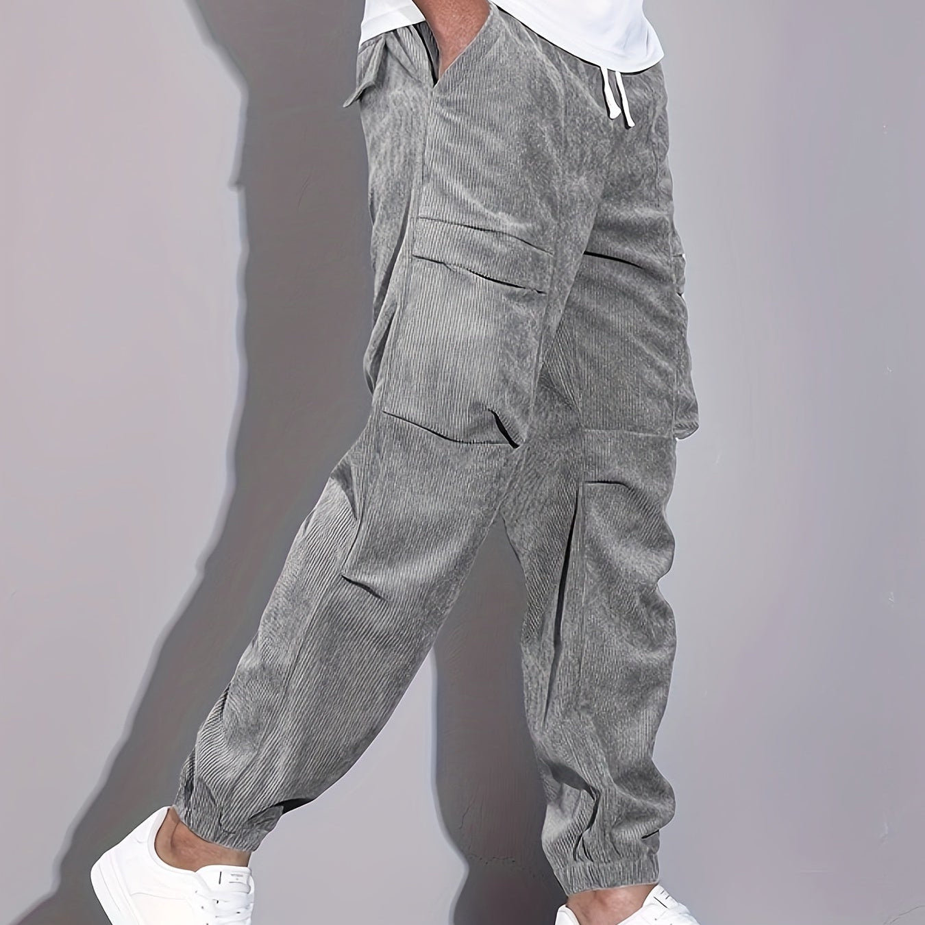 Roy | Pantalon Cargo Din Corduroy