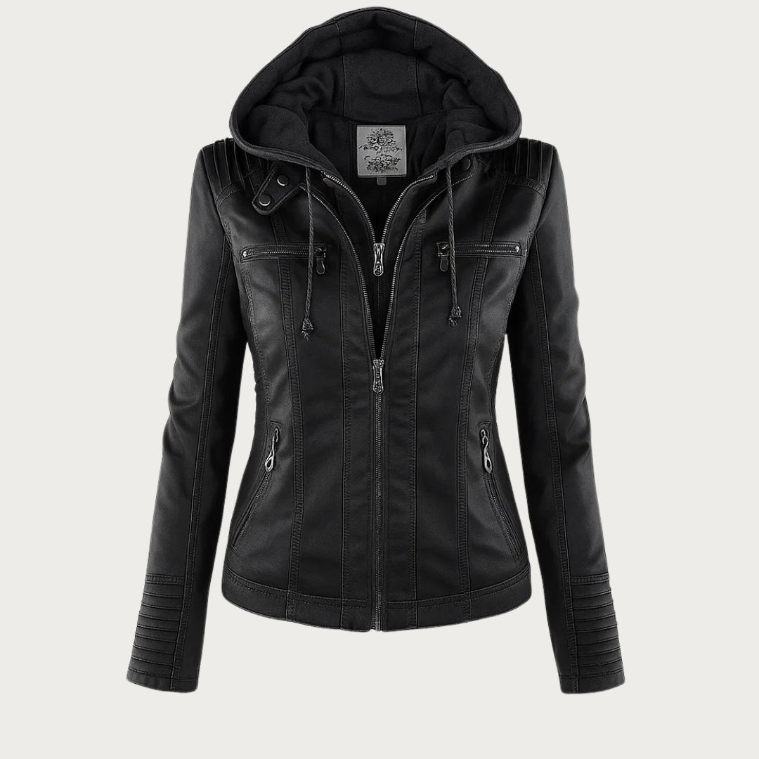 Georgiana | Jachetă Biker din Eco-piele