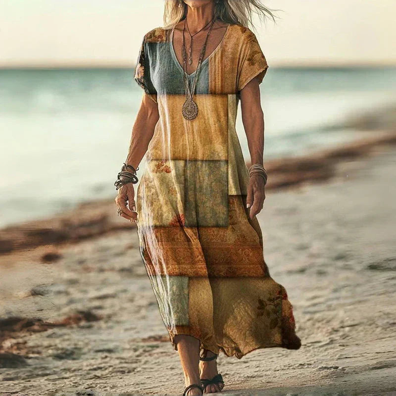 Luana | Rochie Vaporoasă Batik Versatilă