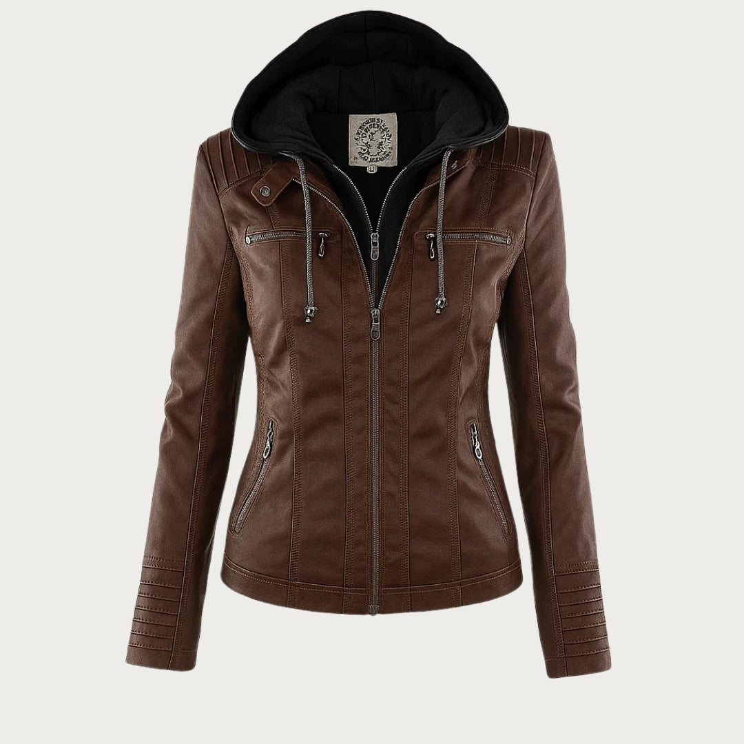 Georgiana | Jachetă Biker din Eco-piele