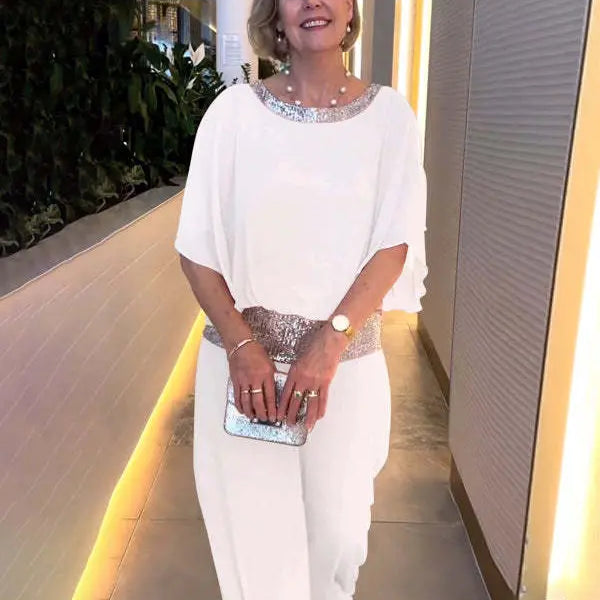 Liana – Set Elegant Format din Top și Fustă