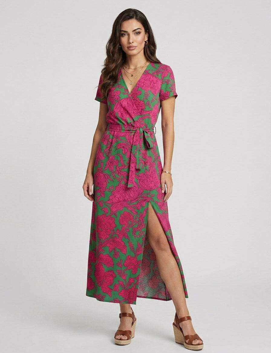 Otilia | Rochie Fluidă cu Imprimeu