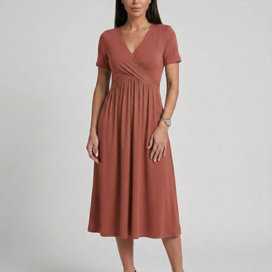 Georgeta – Rochie cu Decolteu în V