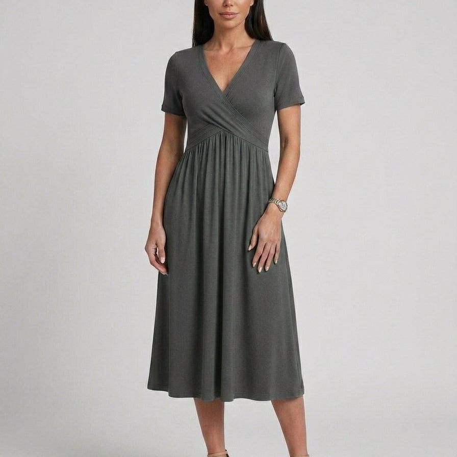 Georgeta – Rochie cu Decolteu în V