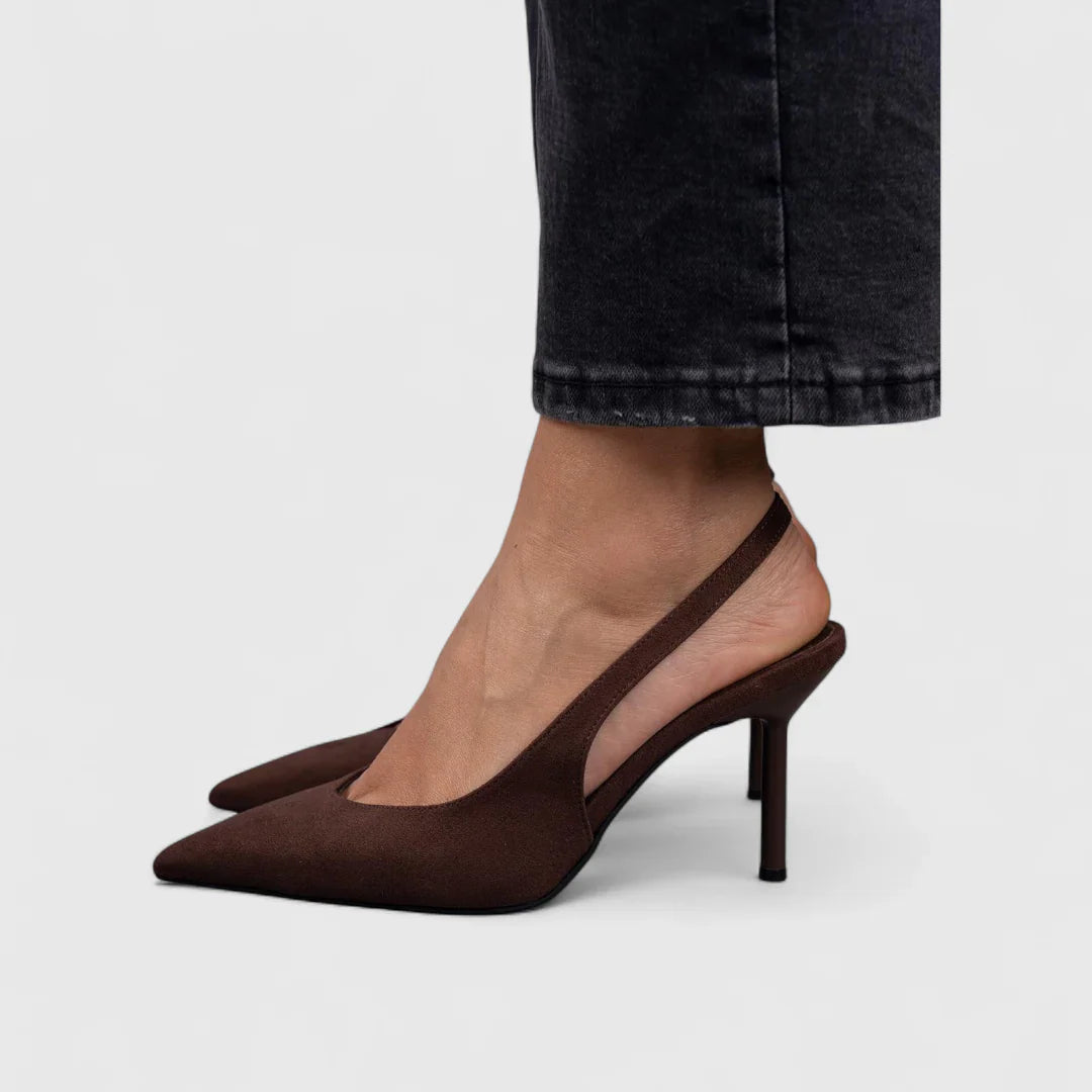 Flavia | Pantofi Slingback cu Imprimeu Leopard