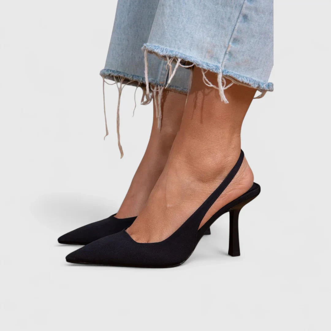 Flavia | Pantofi Slingback cu Imprimeu Leopard