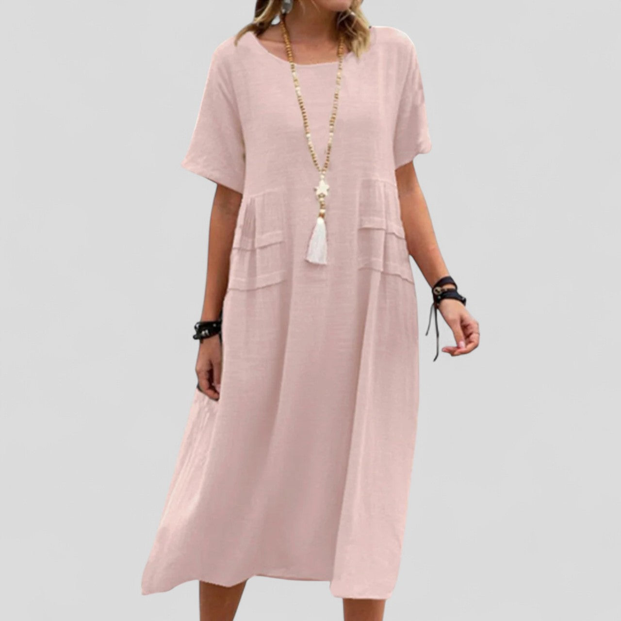 Ana-Bianca | Rochie Midi cu Buzunare