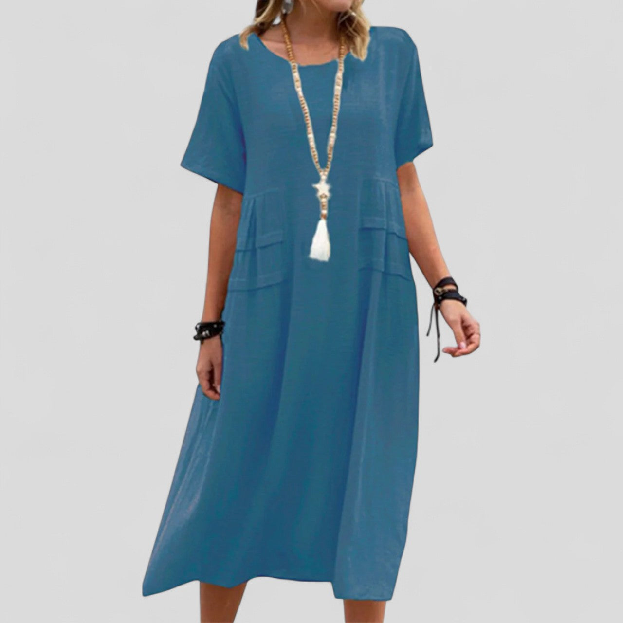 Ana-Bianca | Rochie Midi cu Buzunare