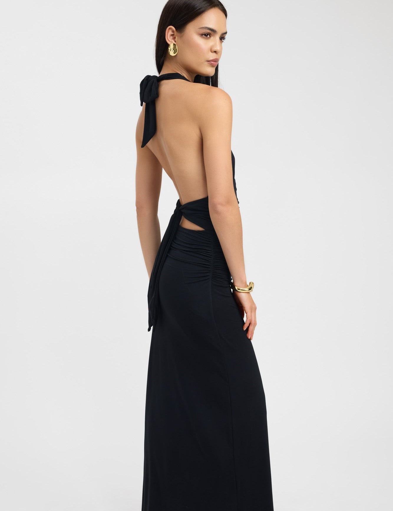 Ana-Teodora | Rochie Maxi cu Bretele Halter