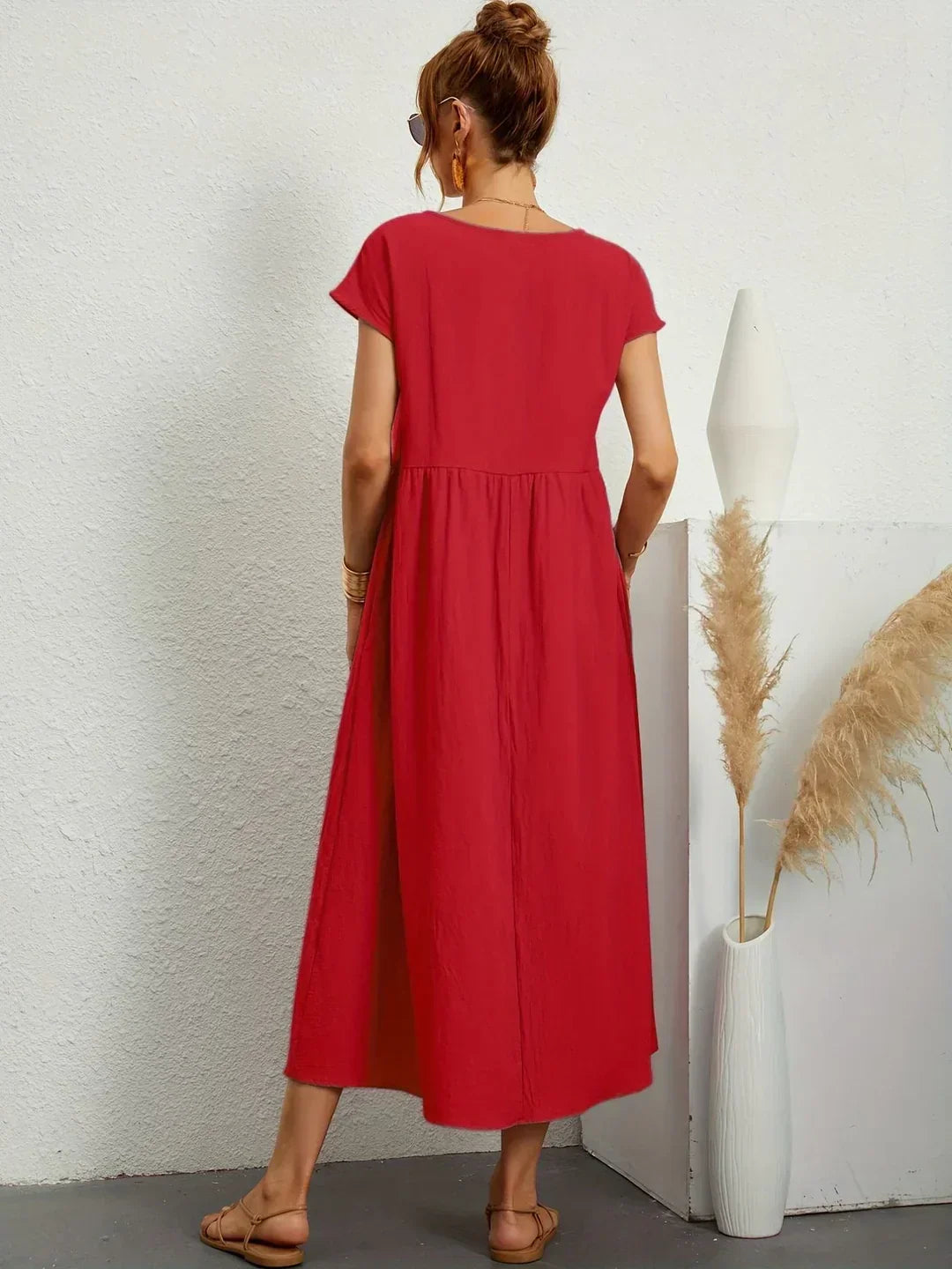 Gabrielle | Rochie midi fluida cu eleganta atemporala