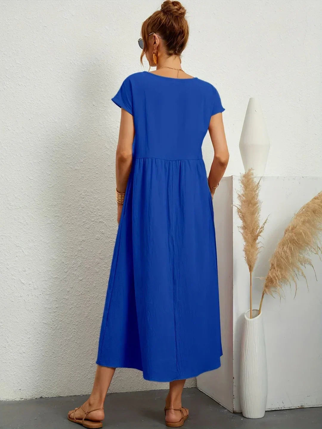 Gabrielle | Rochie midi fluida cu eleganta atemporala