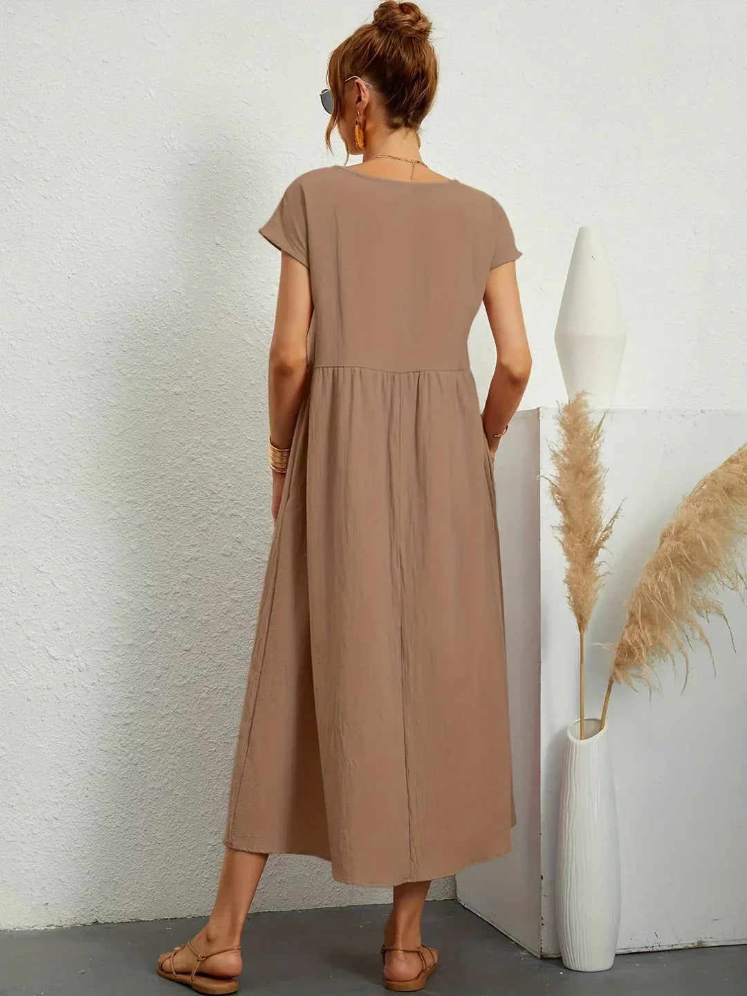 Gabrielle | Rochie midi fluida cu eleganta atemporala