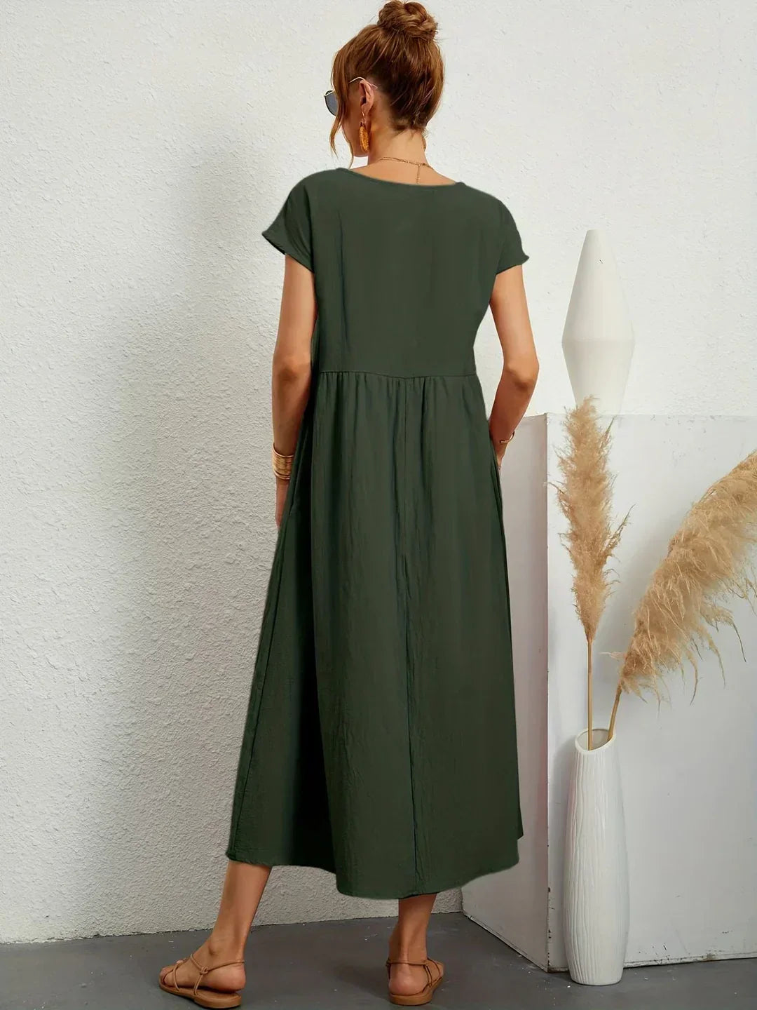 Gabrielle | Rochie midi fluida cu eleganta atemporala