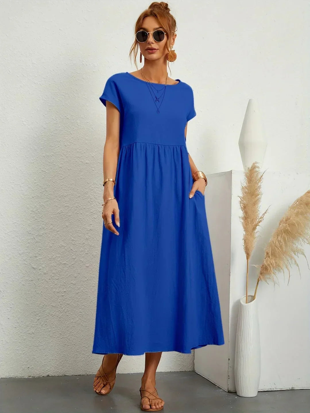 Gabrielle | Rochie midi fluida cu eleganta atemporala