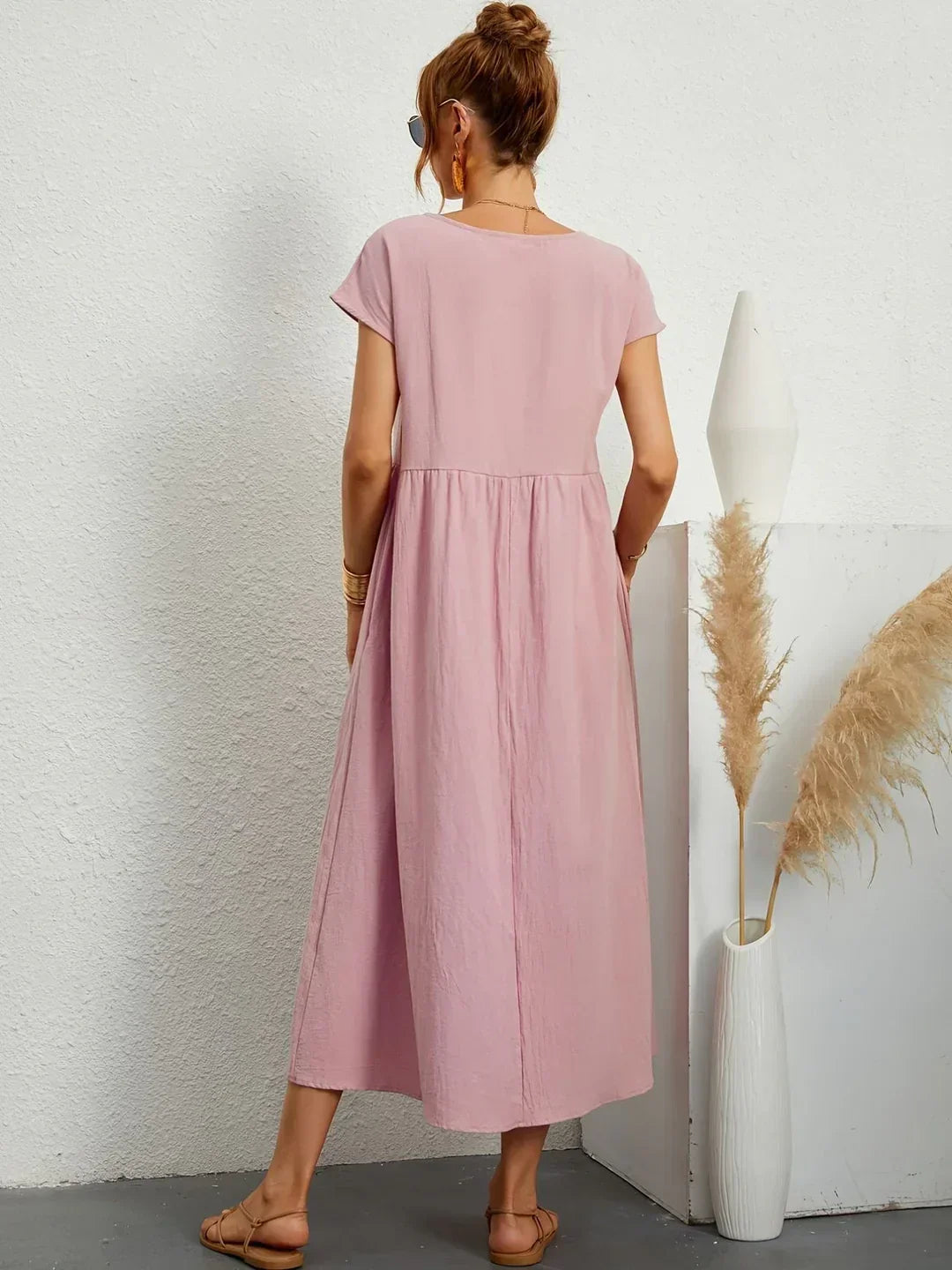 Gabrielle | Rochie midi fluida cu eleganta atemporala