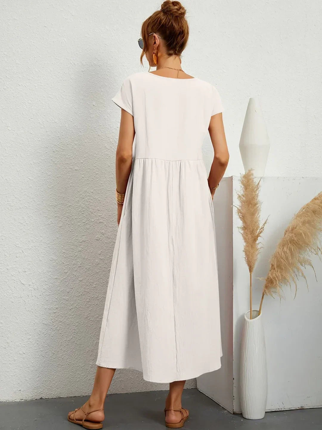 Gabrielle | Rochie midi fluida cu eleganta atemporala