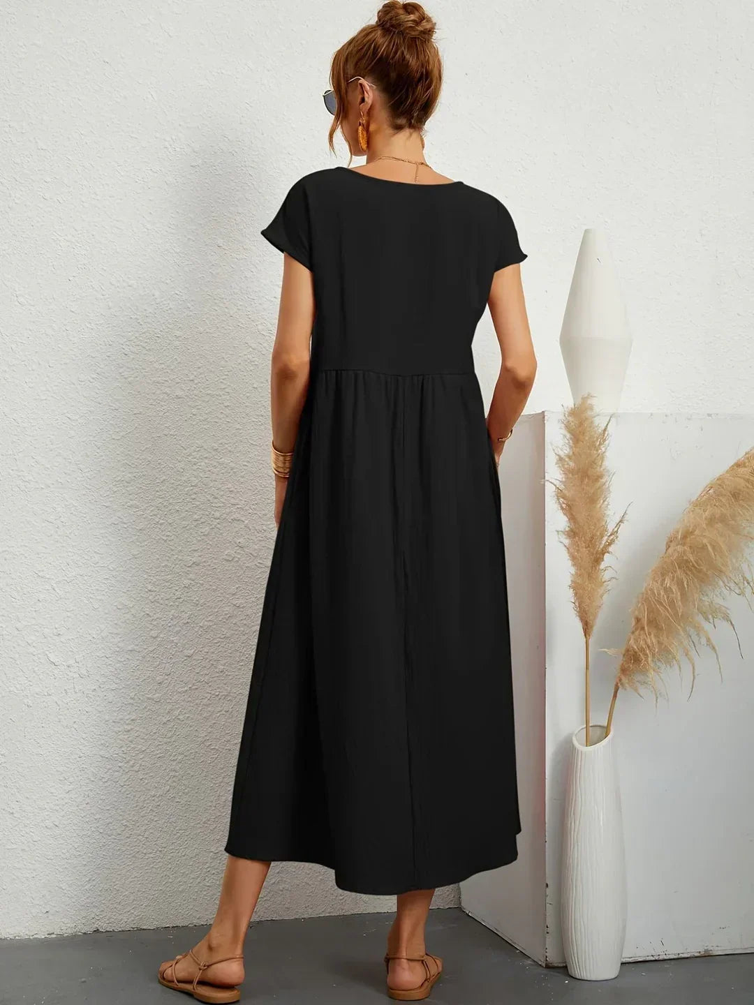 Gabrielle | Rochie midi fluida cu eleganta atemporala