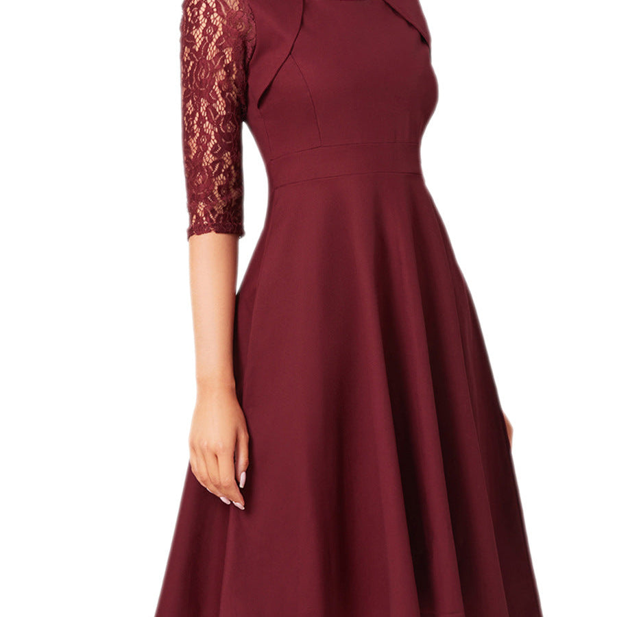Simona – Rochie cu Detalii Delicate de Dantelă