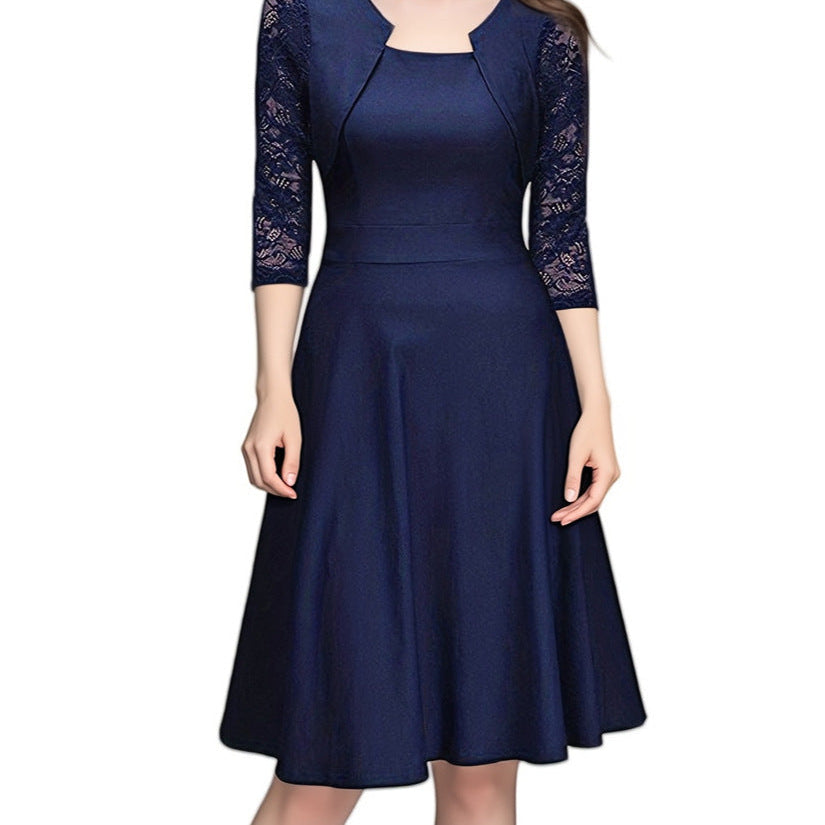 Simona – Rochie cu Detalii Delicate de Dantelă