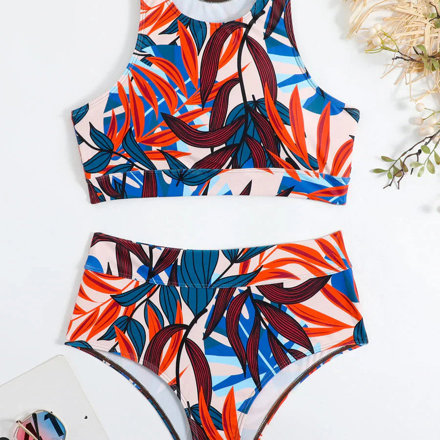 Octavia – Bikini sportiv cu talie înaltă și elastic
