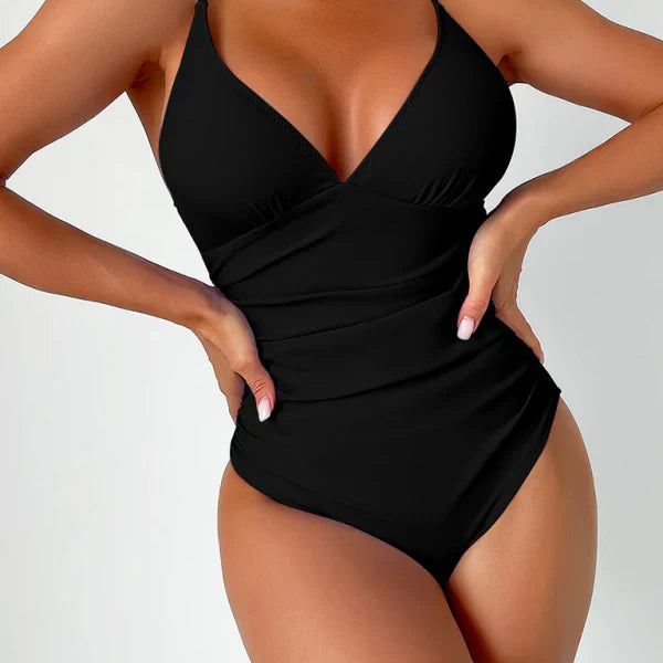 Gherghina – Costum de baie cu decolteu adânc în V
