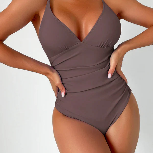 Gherghina – Costum de baie cu decolteu adânc în V