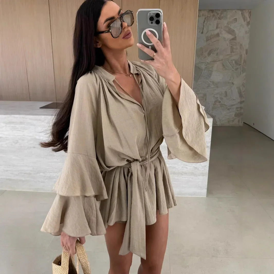 Ramona | Rochie Cămașă cu Curea