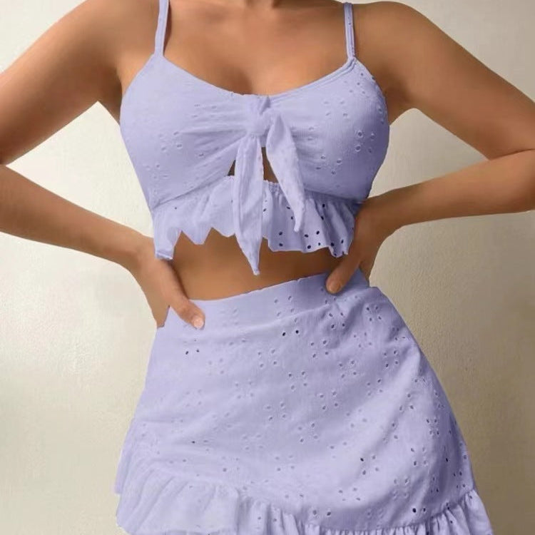 Sanda – Set elegant de înot din 3 piese cu volane