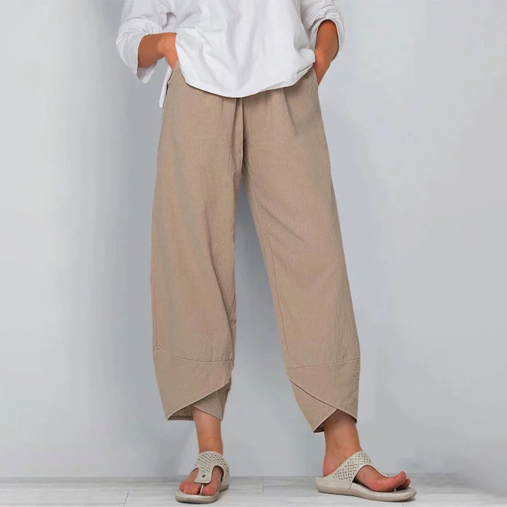 Eletta - Pantaloni cu Picior Larg