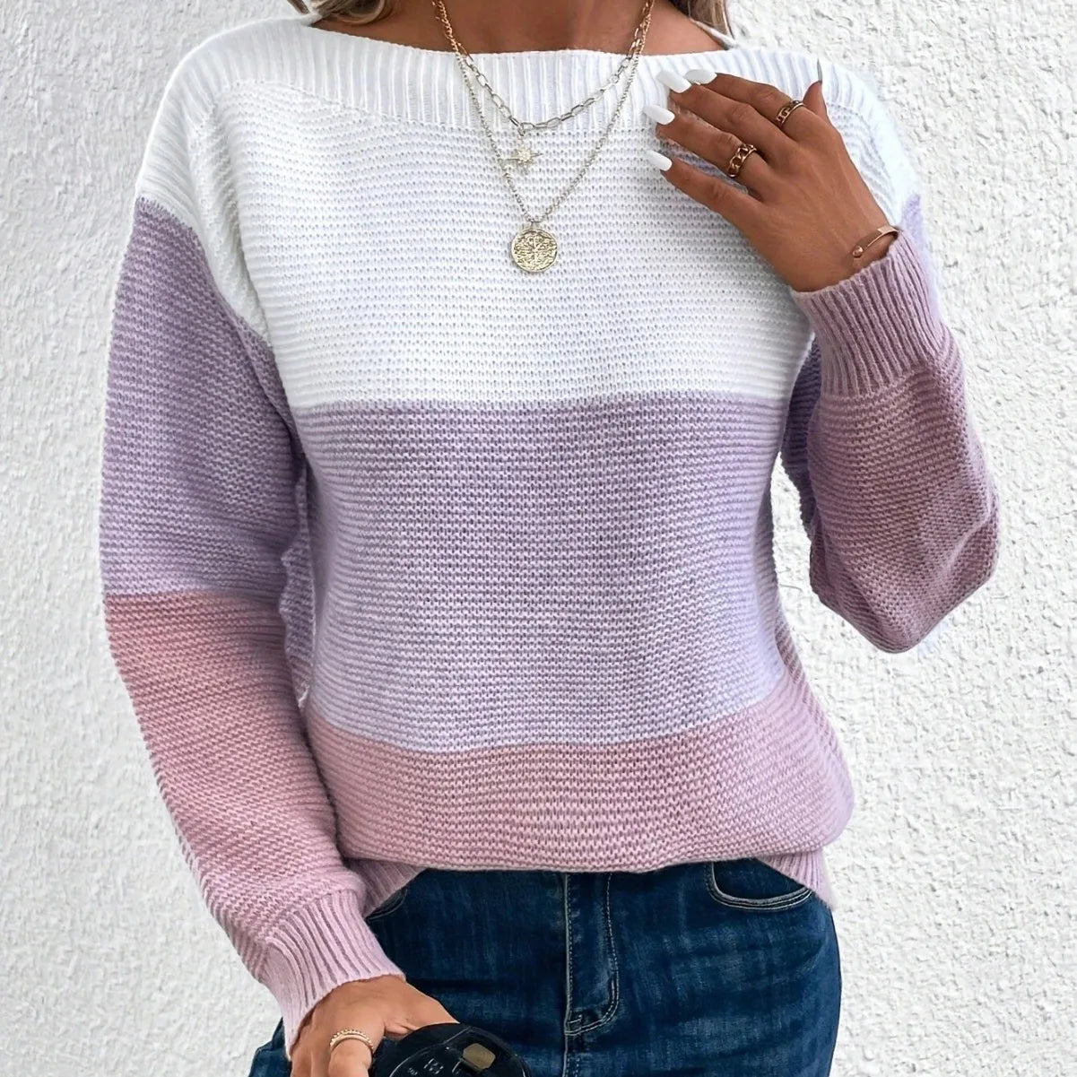 Gabriela-Maria | Pulover Clasic Moale Versatil