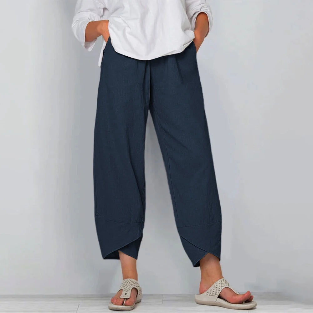 Eletta - Pantaloni cu Picior Larg