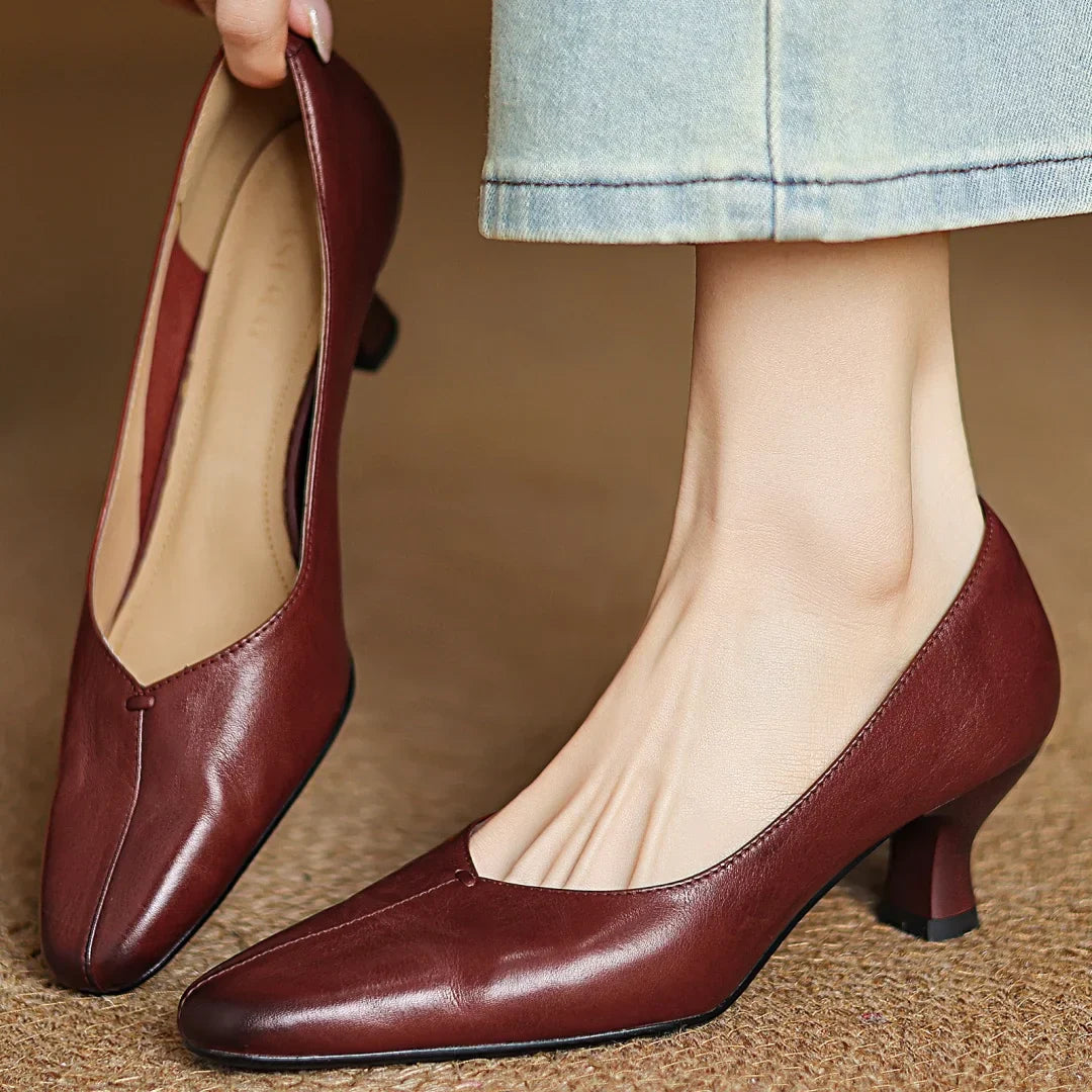 Maria-Alexandra | Pantofi cu Toc Clasic Premium