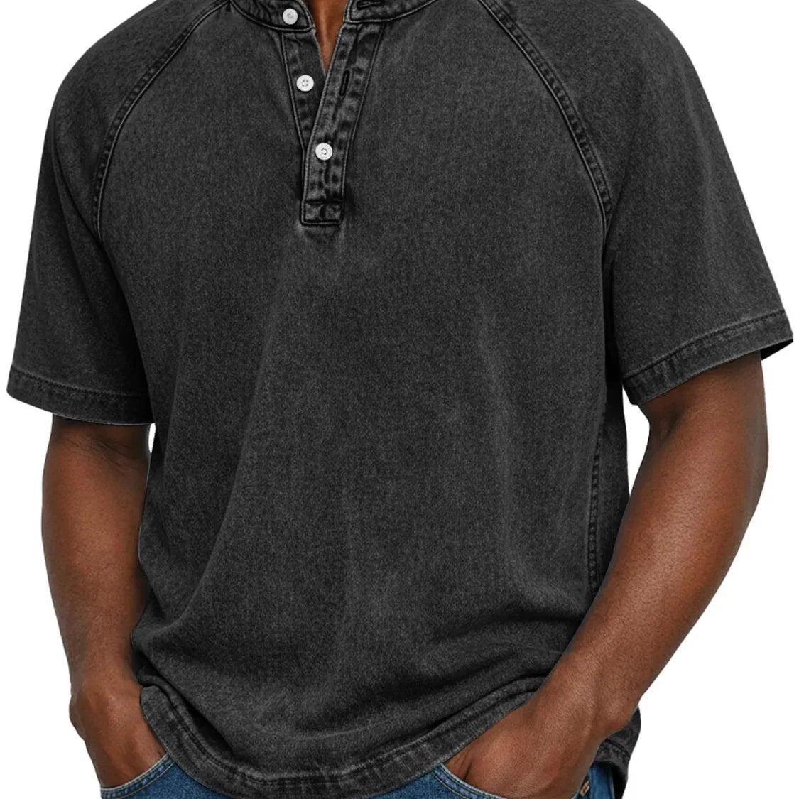 Sorin - Tricou Henley Vintage