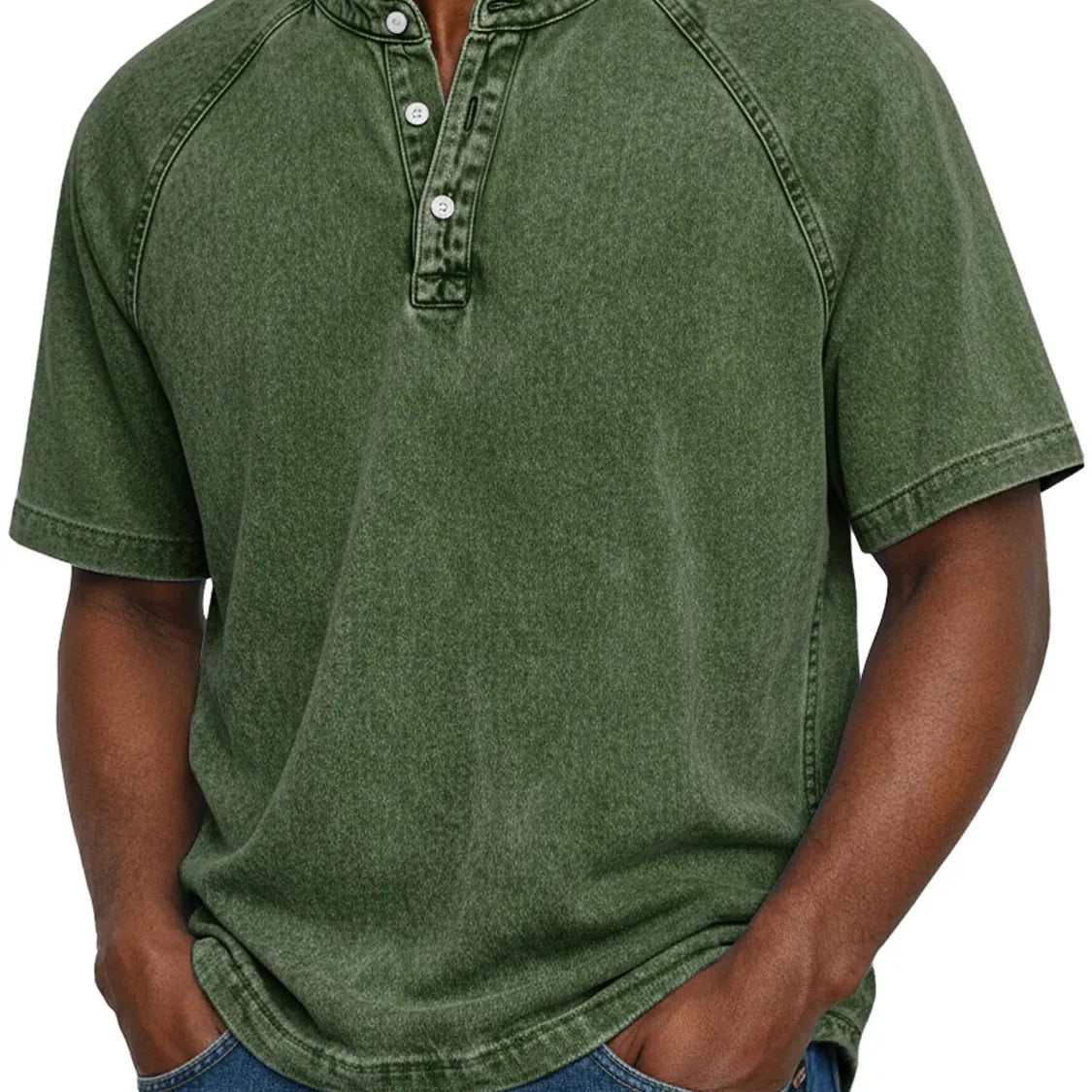 Sorin - Tricou Henley Vintage