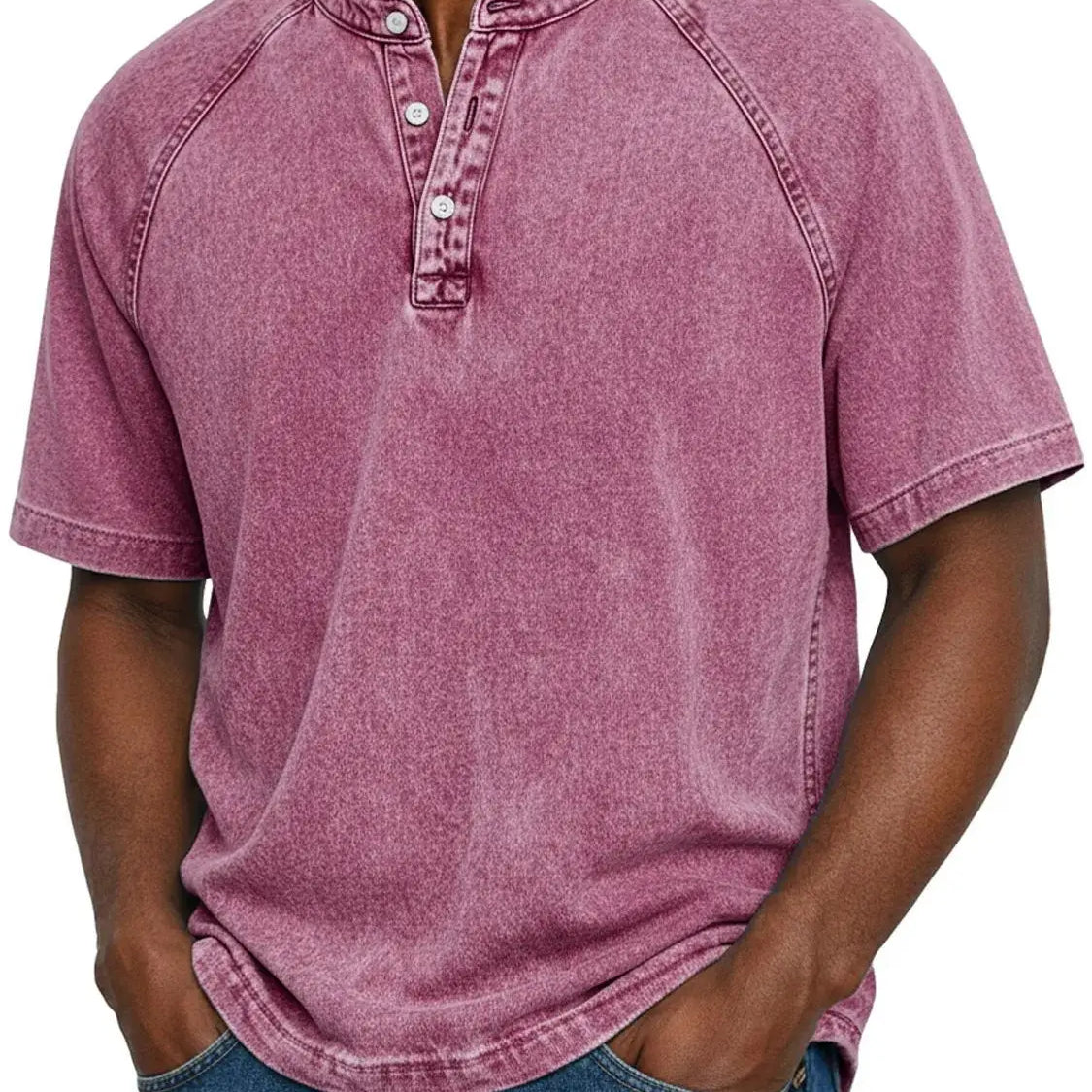 Sorin - Tricou Henley Vintage