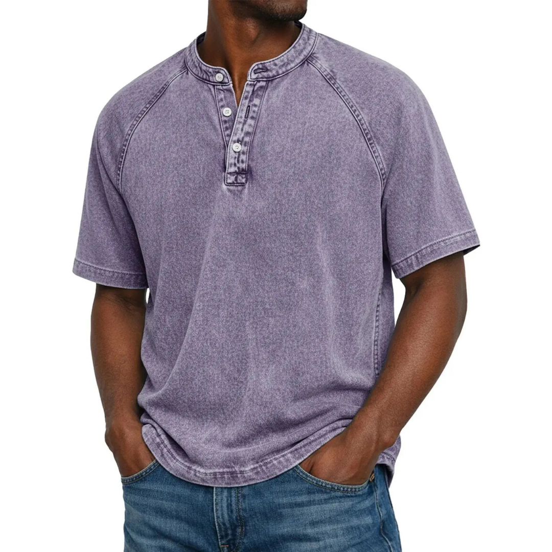 Sorin - Tricou Henley Vintage