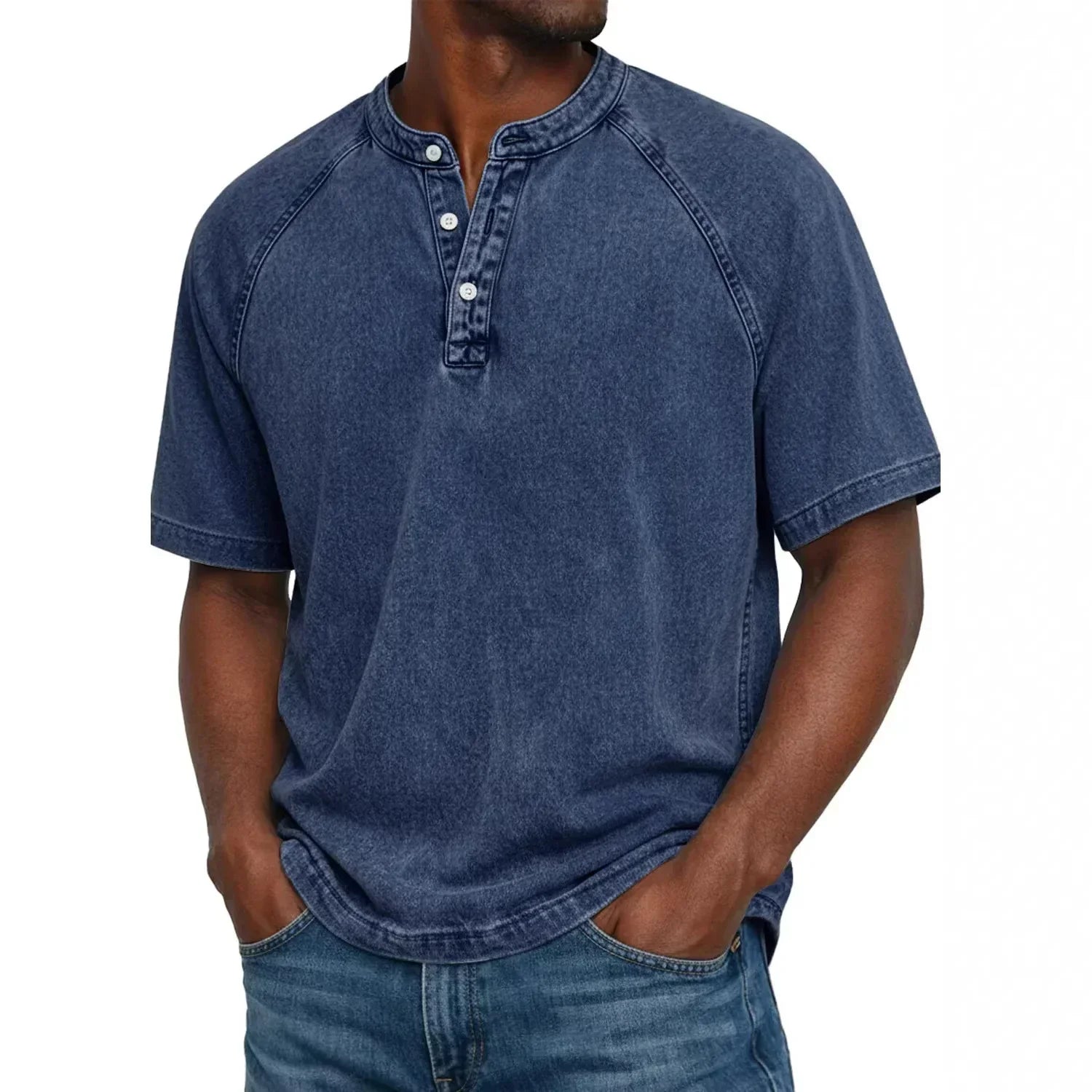 Sorin - Tricou Henley Vintage