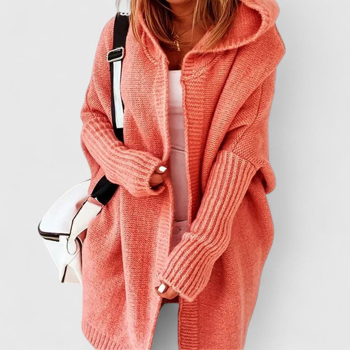 Daniela | Cardigan Lung cu Glugă