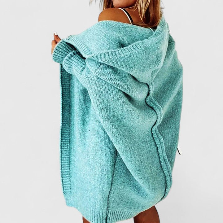 Daniela | Cardigan Lung cu Glugă