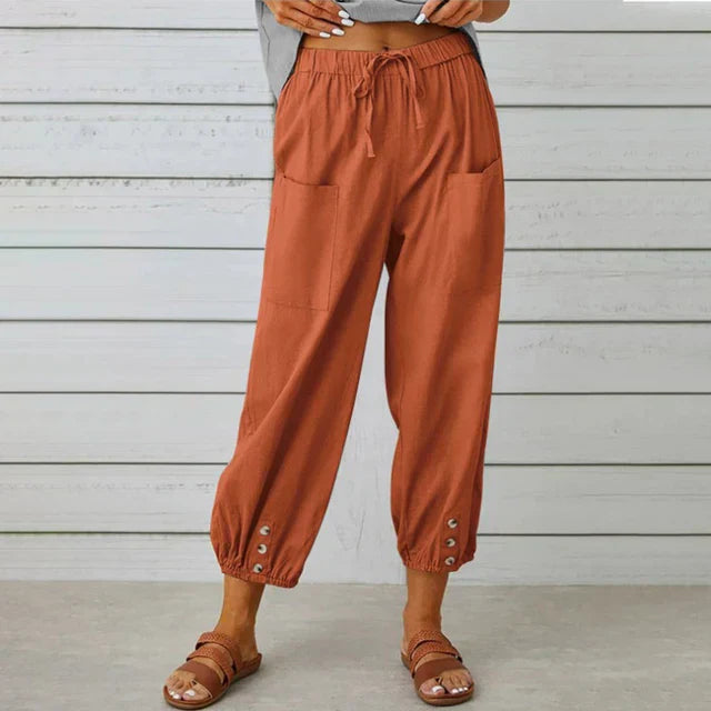Roxana-Maria | Pantaloni de Vară Premium Ușori